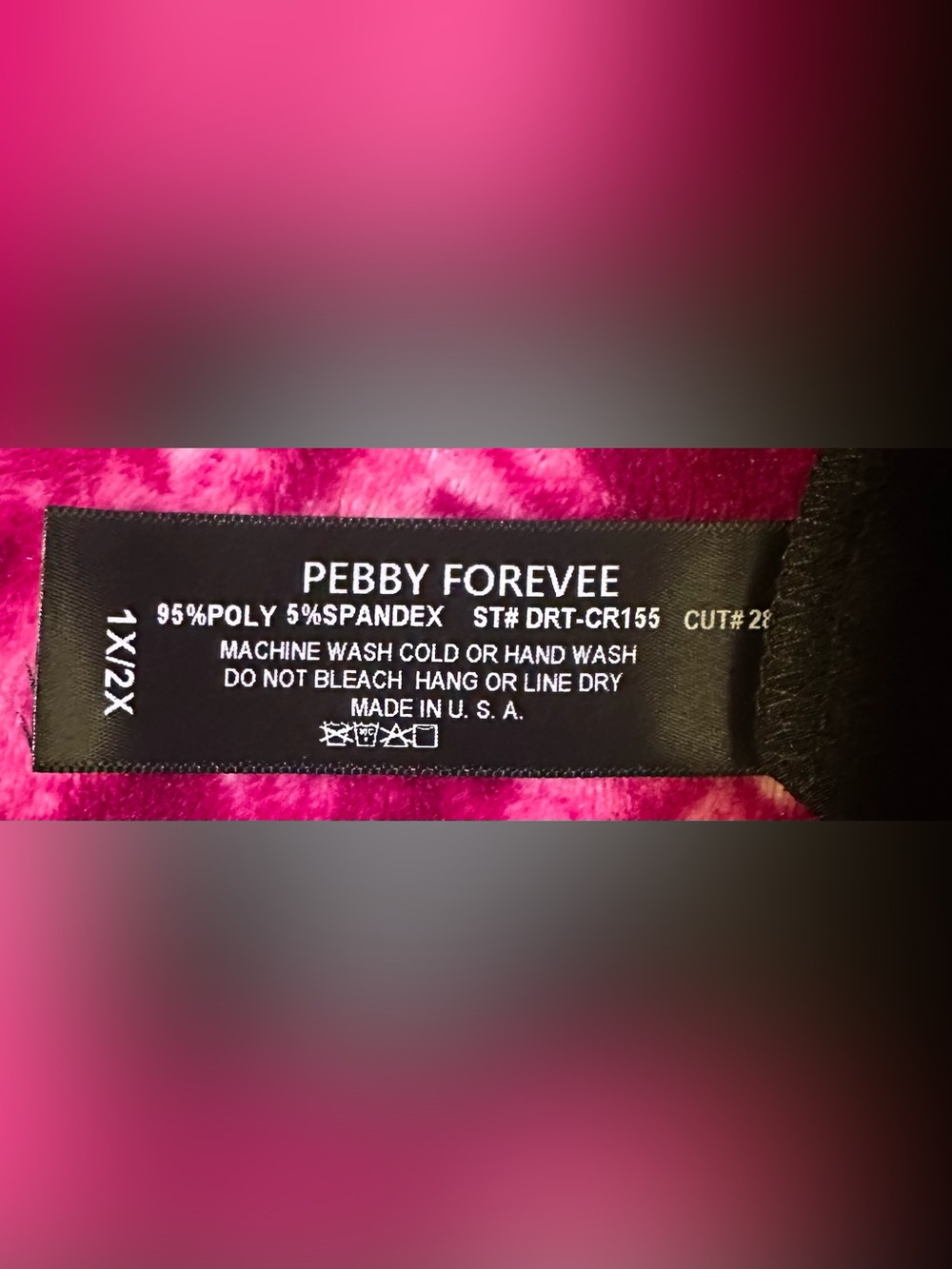 Pebby Forevee Black Faux Leather Look Brami Crop - Picture 4 of 4